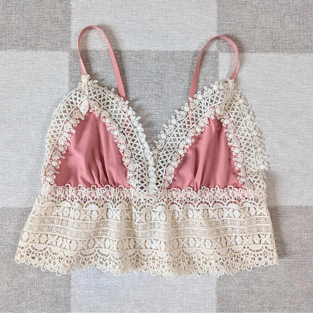 Flora Nikrooz 'Edie' lace bralette cami crop top